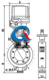 電動調節蝶閥 (法蘭式) 