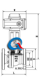 高溫電動球閥 (配HR執行器) 