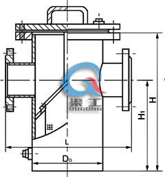 直通籃式過濾器結構圖